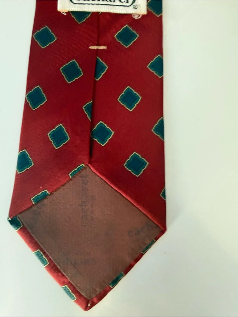 Men's Red Geometric Pattern Tie